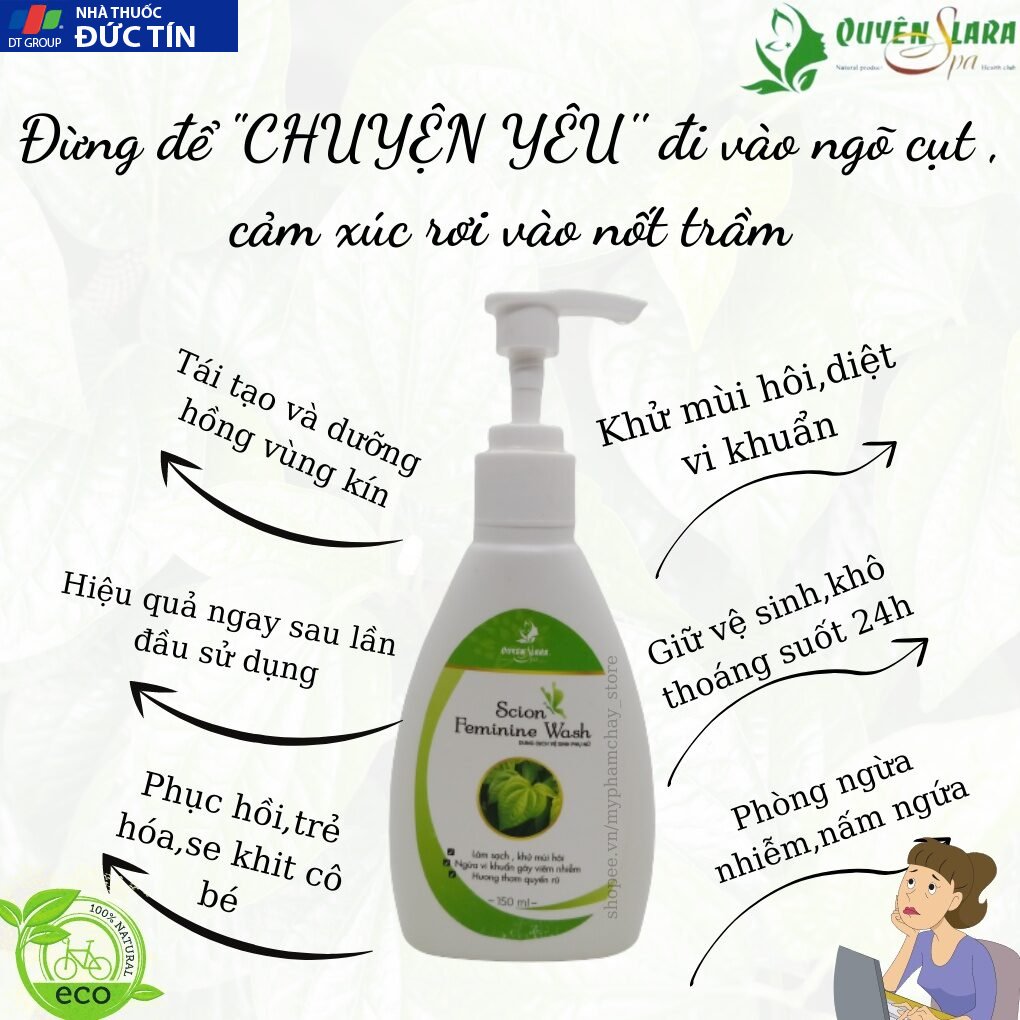 Dung Dịch Vệ Sinh Phụ Nữ QUYÊN LARA Làm Hồng Hết Ngứa Phụ Khoa An Toàn Tuyệt Đối Cả Bà Bầu Sau Sinh 150Ml 23 ngua2