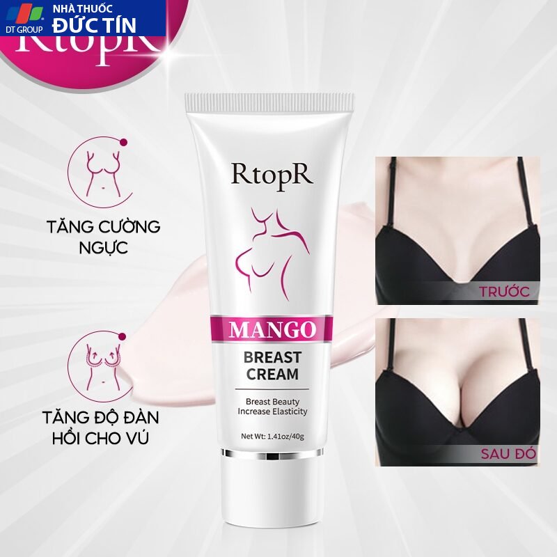 RtopR Kem Nở Ngực Chiết Xuất Quả Xoài Làm Nhanh Ngực Tự Nhiên Massage Săn Chắc Và Nâng Ngực Dành Cho Nữ 40g 28 nonguc1 3