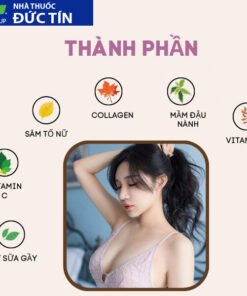 Viên sủi nở ngực LADY PLUS GOLD săn chắc tăng size vòng 1, hồng nhũ hoa hiệu quả tức thì hộp 30 viên 12 nonguc2