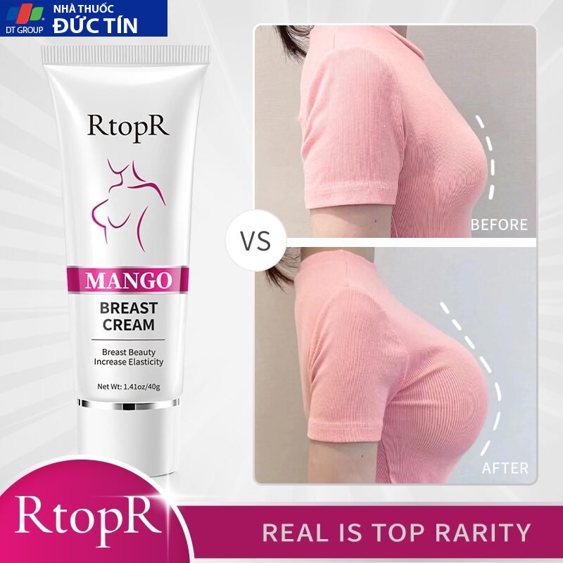 RtopR Kem Nở Ngực Chiết Xuất Quả Xoài Làm Nhanh Ngực Tự Nhiên Massage Săn Chắc Và Nâng Ngực Dành Cho Nữ 40g 27 nonguc2 3