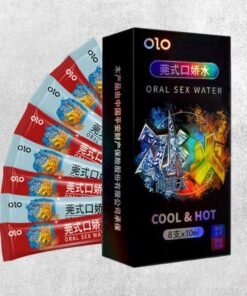 Nước tình yêu BJ băng lửa - OLO Oral Sex Water Cool & Hot - Hộp 4 cặp