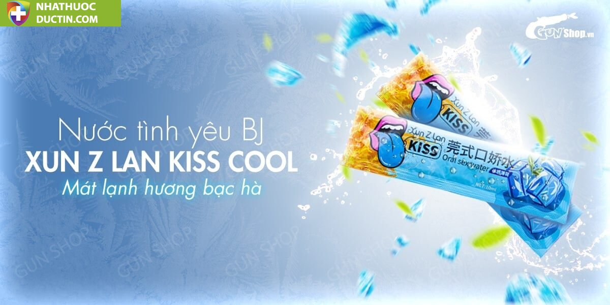 Nước tình yêu BJ mát lạnh hương bạc hà - Xun Z Lan Kiss Cool - Gói 10ml 13 nuoc tinh yeu bj mat lanh huong bac ha xun z lan kiss cool 1 min 9651da95887c442085eb423e9e40f132