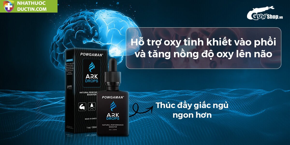 Tinh chất gia tăng cảm xúc Powgaman Ark Drops - Chai 30ml 16 powgaman ark drops 4 24bbe4cd262c487ebe9617ab114840db