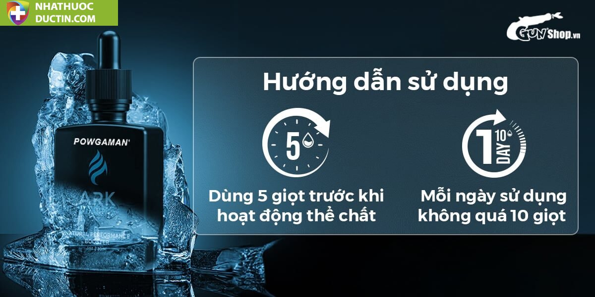 Tinh chất gia tăng cảm xúc Powgaman Ark Drops - Chai 30ml 15 powgaman ark drops 5 ccc37134c1dd4db5bdab0122a0044acc