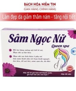 Viên uống tăng nội tiết tố nữ SÂM NGỌC NỮ Queen Spa, giảm nám sạm da, ổn định vòng kinh, tăng sinh lý nữ - Vỉ 30 viên