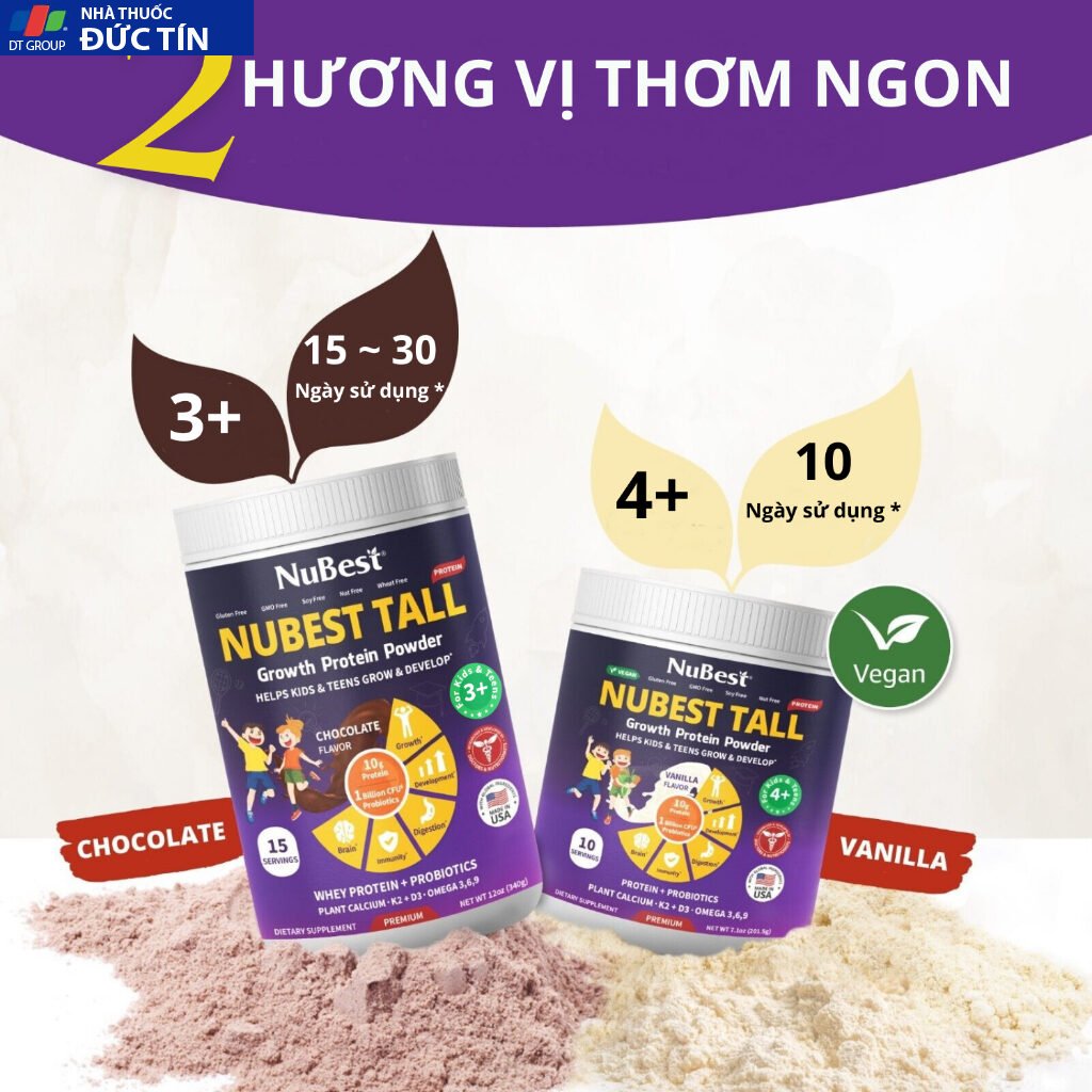 Sữa Bột NuBest Tall - TPBVSK Hỗ Trợ Tăng Chiều Cao và Tăng Đề Kháng Cho Trẻ Từ 3 Tuổi 25 suabot3