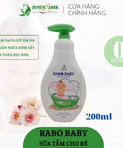 Alternative view of Sữa Tắm Gội Cho Bé Rabo Baby QUYÊN LARA Giúp Làm Sạch Dịu Nhẹ,Loại Bỏ Rôm Sảy,Mẩn Ngứa 200ml, Hàng Chính Hãng