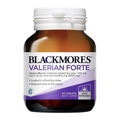 Viên uống hỗ trợ giấc ngủ Blackmores Valerian Forte 2000mg, hộp 30 viên 13 vien uong ho tro giac ngu blackmores valerian forte 2000mg hop 30 vien 1