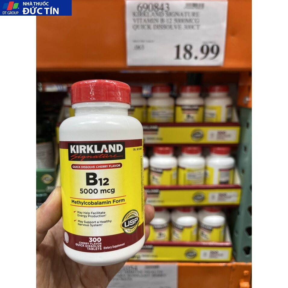 Viên Uống Bổ Sung Vitamin B12 5000mcg Kirkland 300 Viên Của Mỹ 22 vita2 1