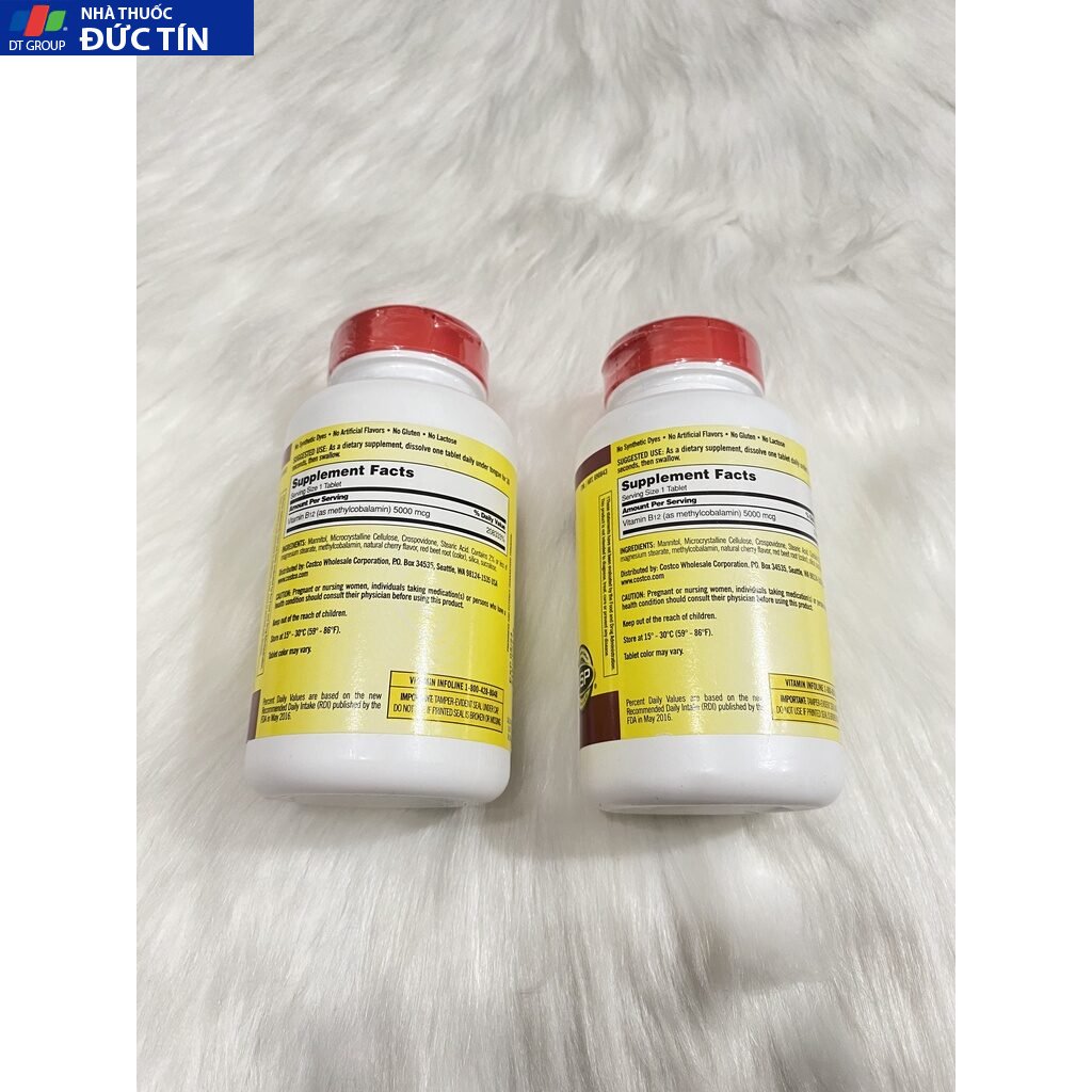 Viên Uống Bổ Sung Vitamin B12 5000mcg Kirkland 300 Viên Của Mỹ 20 vita4