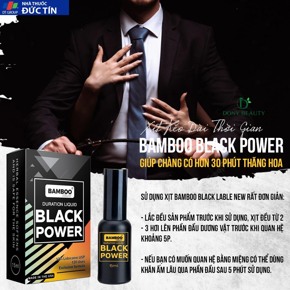 Xịt Bamboo Delay Black Label Chính Hãng Kéo Dài Thời Gian Quan Hệ Nhập Khẩu Từ USA 13 xit keo dai thoi gian quan he bamboo delay black label 4