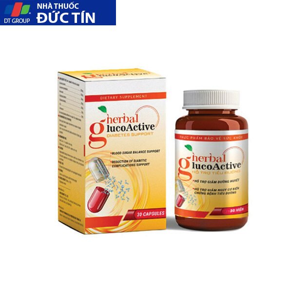 Herbal Glucoactive viên uống hỗ trợ phòng tránh và ngăn ngừa biến chứng của tiểu đường 37 Herbal Glucoactive 1