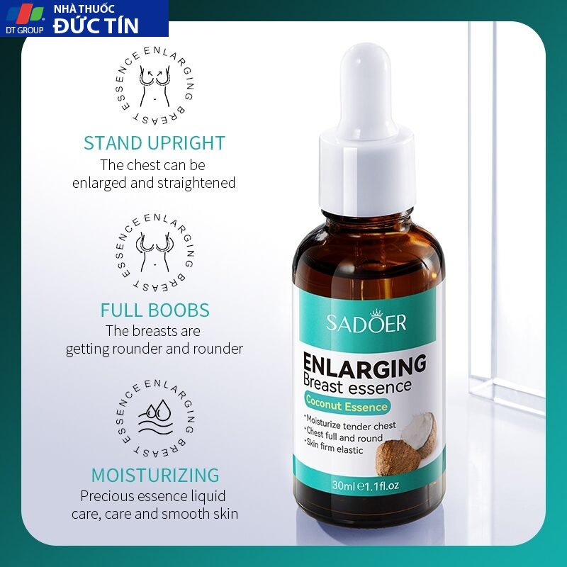 Tinh chất serum giúp nở ngực, giúp vòng một thêm căng tròn, đầy đặn, quyến rũ cho phái nữ Coconut Essence Sadoer 25 anngcu3