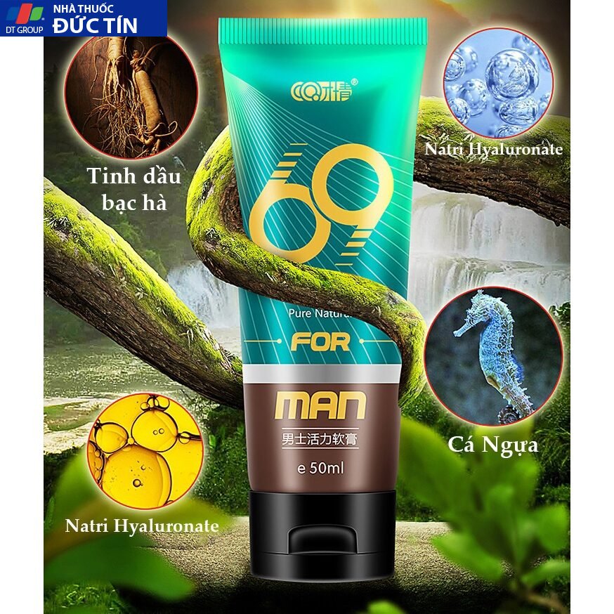 (CHE TÊN) Kem Massage 69 Tăng Kích Thước 50G Dài 18cm Dễ Dàng Chỉ Sau 1 Liệu Trình (3 Hộp) 25 be1