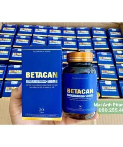 Betacan 500mg hỗ trợ đào thải HPV, Tăng cường miễn dịch siêu mạnh (CÓ CHE TÊN SẢN PHẨM)