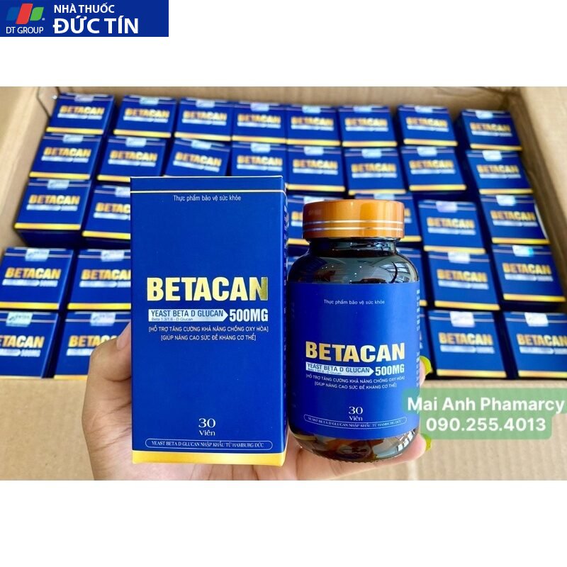 Betacan 500mg hỗ trợ đào thải HPV, Tăng cường miễn dịch siêu mạnh (CÓ CHE TÊN SẢN PHẨM) 11 betacabn