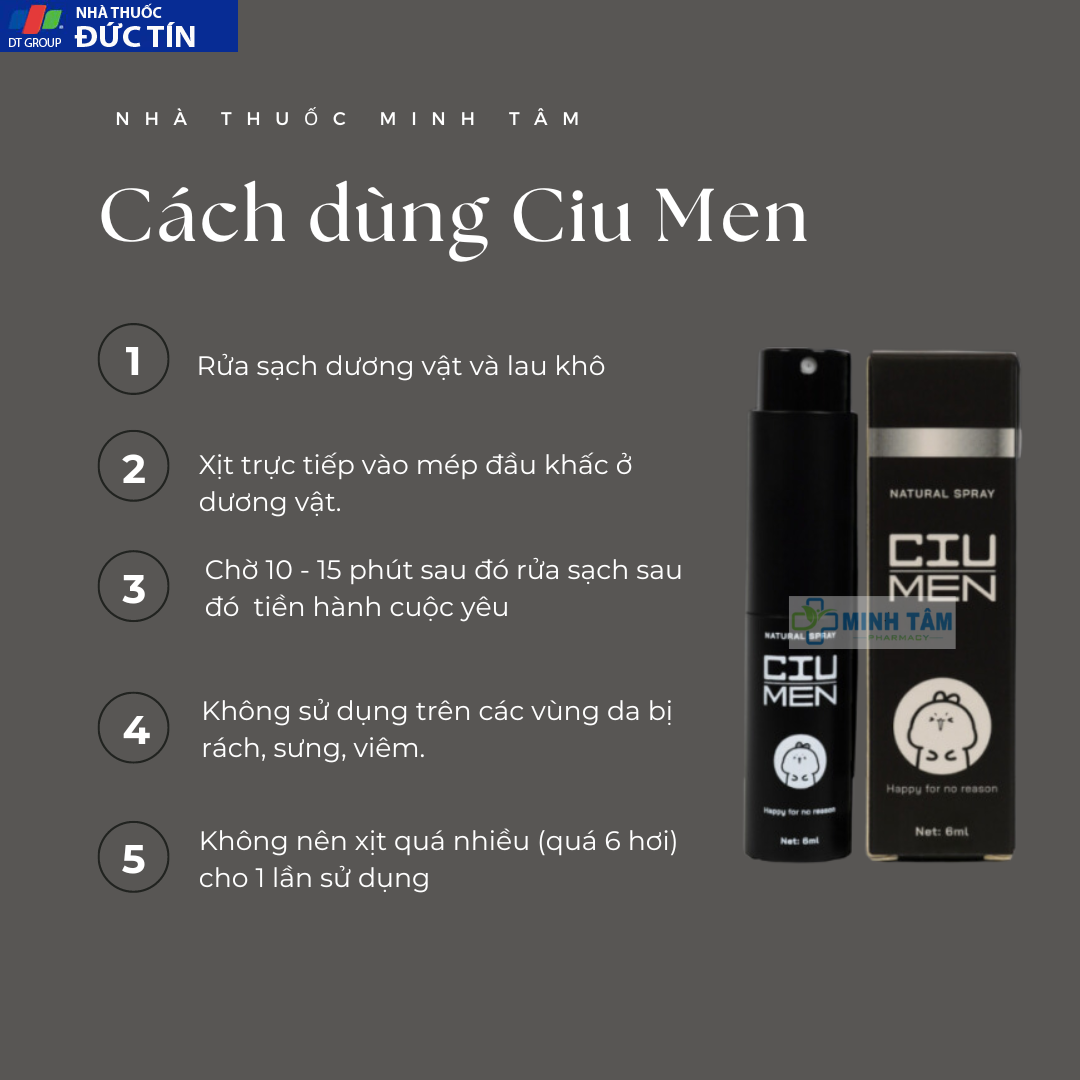 Chai Xịt Ciumen Chính Hãng - Tăng Thời Gian Quan Hệ Lâu Ra 10 cach dung xit ciumen chinh hang 1