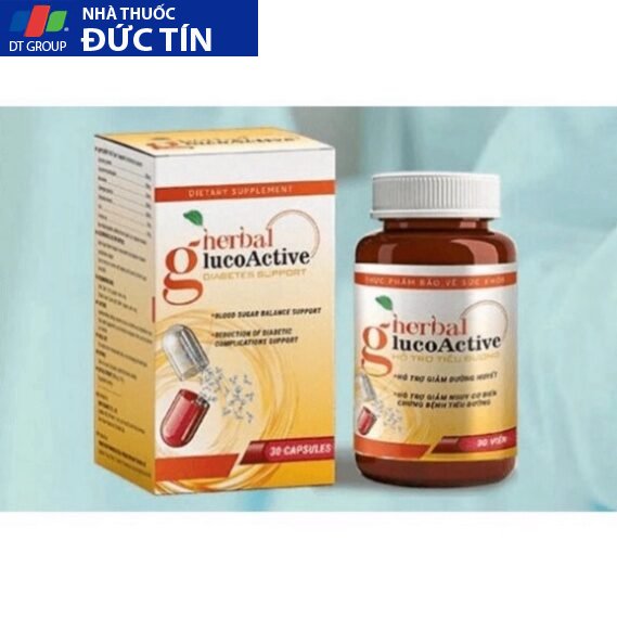 Viên uống Herbal Gluco Active , Herbal GlucoActive - hộp 30 viên 31 chinhhang3
