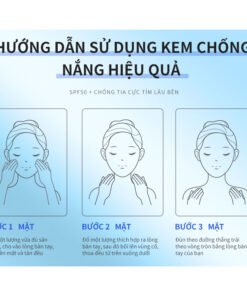 Kem chống nắng vật lý SPF 50+ PA+++tươi mát và thoáng khí làm trắng da 50g 11 chong9
