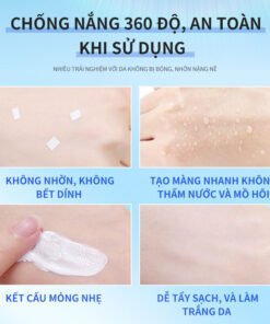 Kem chống nắng vật lý SPF 50+ PA+++tươi mát và thoáng khí làm trắng da 50g 16 chongna6 1
