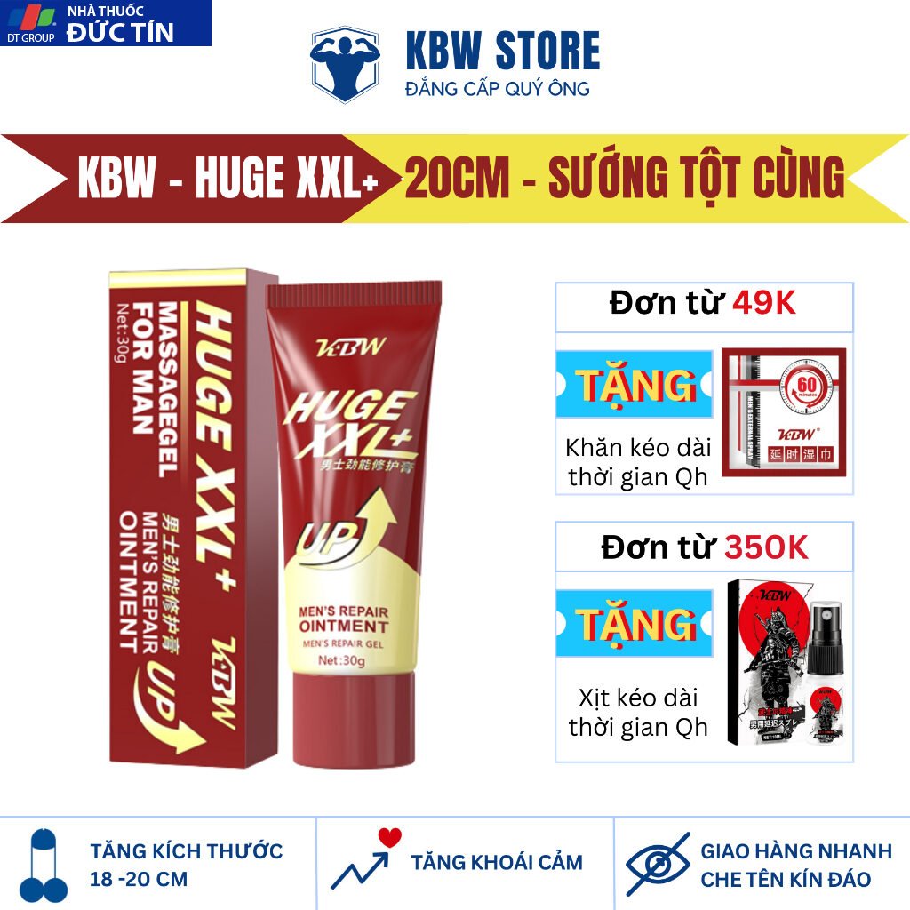 Gel Massage Tăng Kích Thước KBW Cao Cấp Cho Cậu Nhỏ Dài 18cm Nhanh Chóng 26 dangca1p