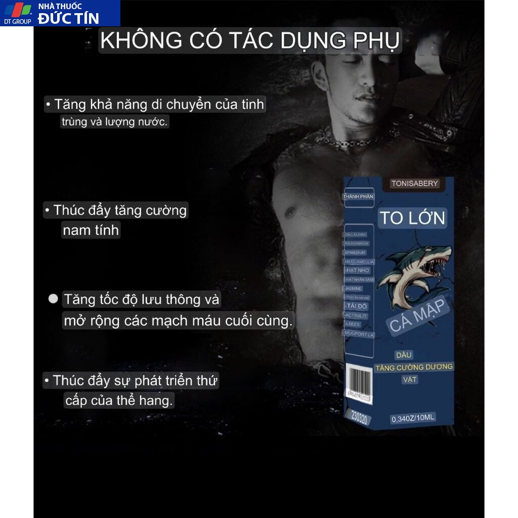 Tinh dầu cá mập tăng kích thước cậu nhỏ cho nam tăng cường sinh lực nam giới, cải thiện kích thước cậu nhỏ nhanh chóng 20 dau3