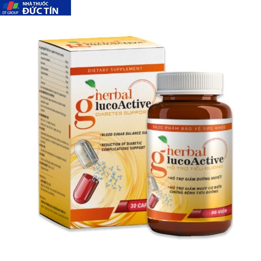 BỘ 3 HỘP HERBAL GLUCOACTIVE – VIÊN UỐNG HỖ TRỢ ĐIỀU TRỊ BỆNH TIỂU ĐƯỜNG 7 glu2 1