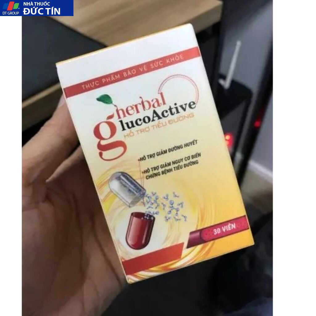 BỘ 3 HỘP HERBAL GLUCOACTIVE – VIÊN UỐNG HỖ TRỢ ĐIỀU TRỊ BỆNH TIỂU ĐƯỜNG 6 glu2333