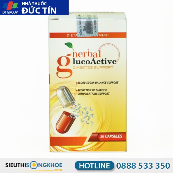 Herbal Glucoactive - Hỗ Trợ Điều Trị Tiểu Đường & Cải Thiện Chức Năng Gan, Thận 10 herbal glucoactive 2 2