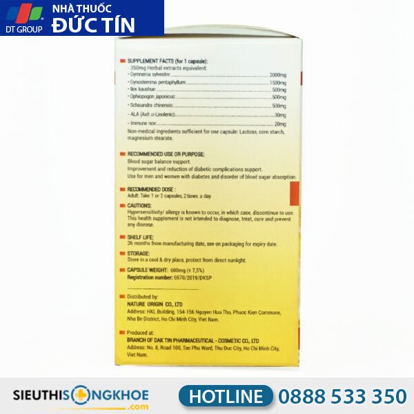 Herbal Glucoactive - Hỗ Trợ Điều Trị Tiểu Đường & Cải Thiện Chức Năng Gan, Thận 9 herbal glucoactive 3