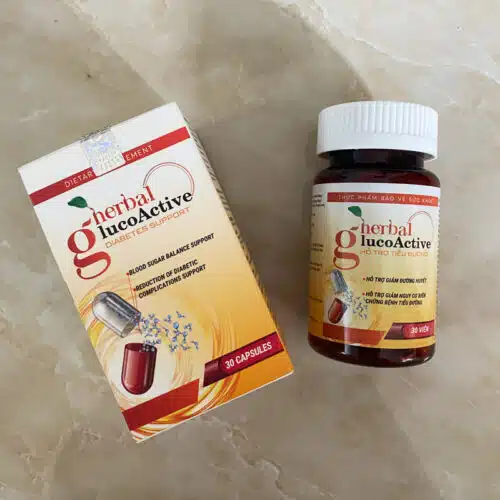 Viên uống Herbal Gluco Active , Herbal GlucoActive - hộp 30 viên 38 herbal glucoactive dieu tri tieu duong