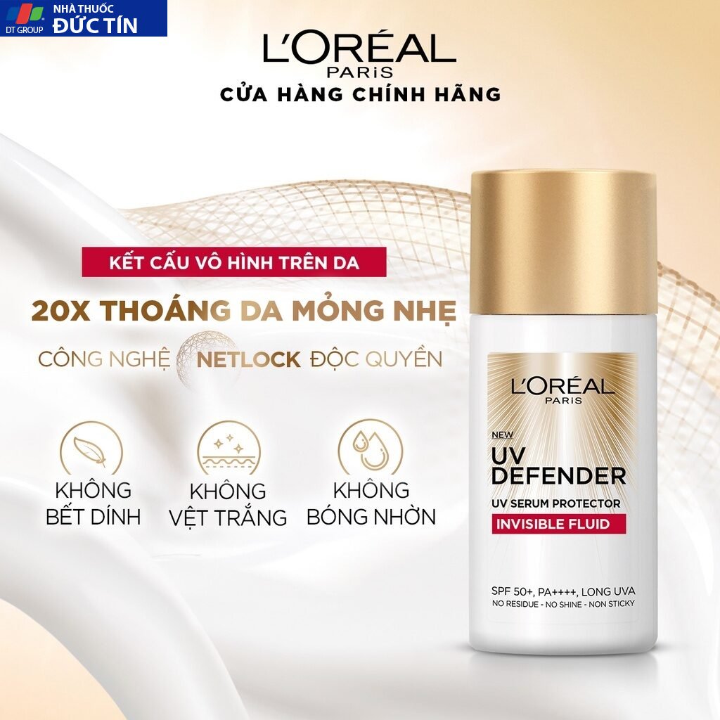 Kem chống nắng x20 thoáng da mỏng nhẹ L'Oreal Paris UV Defender Serum 50ml SPF 50++ 23 kem6
