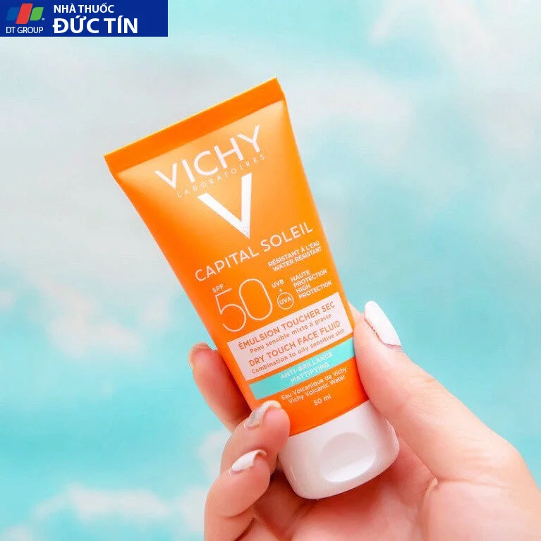 Kem Chống Nắng Vichy Capital Soleil SPF50+ Dry Touch Dành cho da dầu 50ML - HPP 27 kemchong2 1