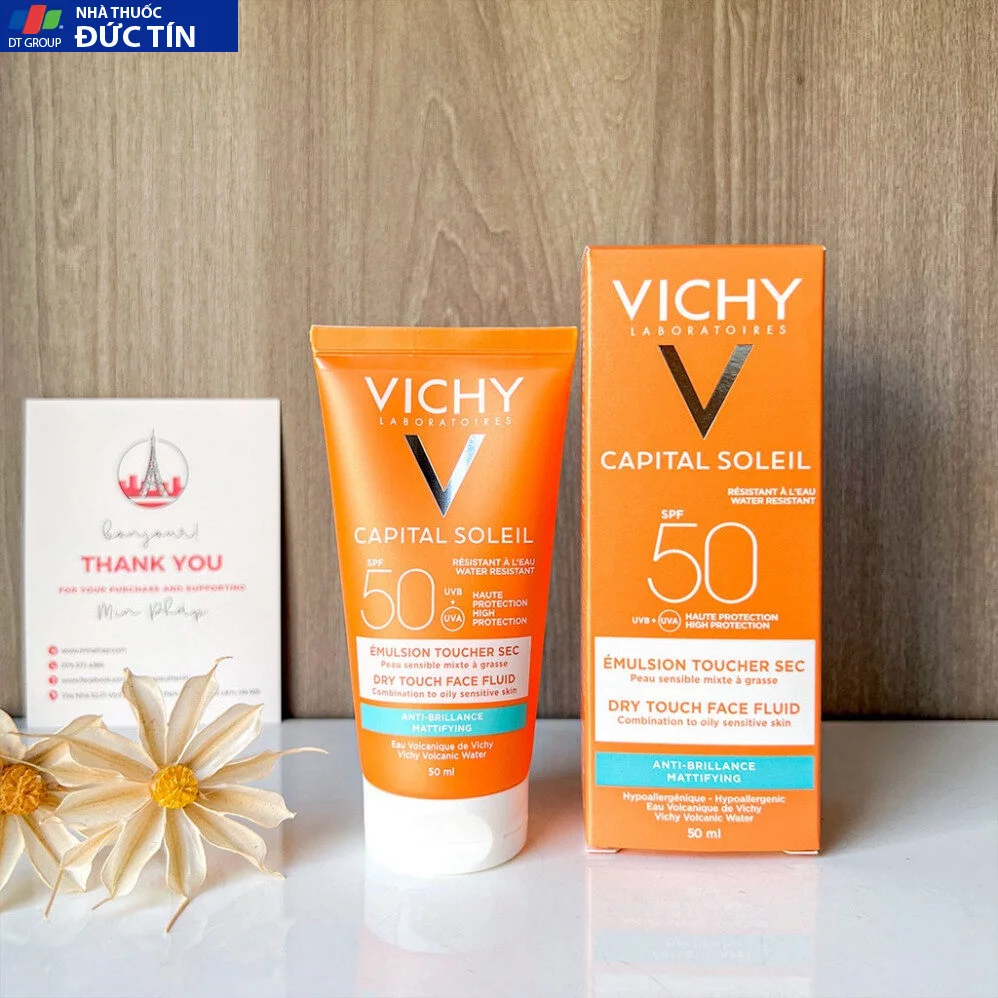 Kem Chống Nắng Vichy Capital Soleil SPF50+ Dry Touch Dành cho da dầu 50ML - HPP 25 kemchong4