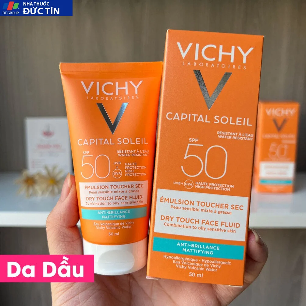 Kem Chống Nắng Vichy Capital Soleil SPF50+ Dry Touch Dành cho da dầu 50ML - HPP 24 kemchong5 2