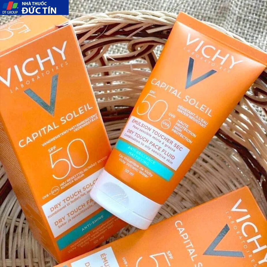 Kem Chống Nắng Vichy Capital Soleil SPF50+ Dry Touch Dành cho da dầu 50ML - HPP 20 kemchong9
