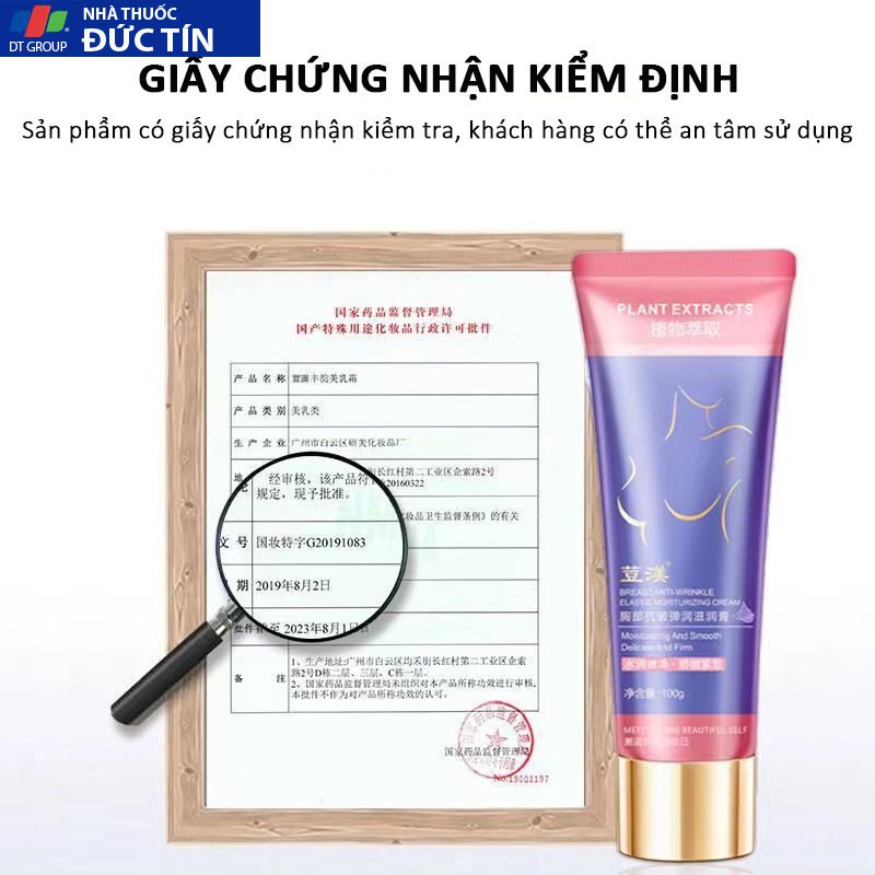 Kem nở ngực 100gkích thích phát triển tăng vòng size hiệu quả chống lại tình trạng ngực chảy xệ giúp Ngực trắng và mềm 20 kemno9