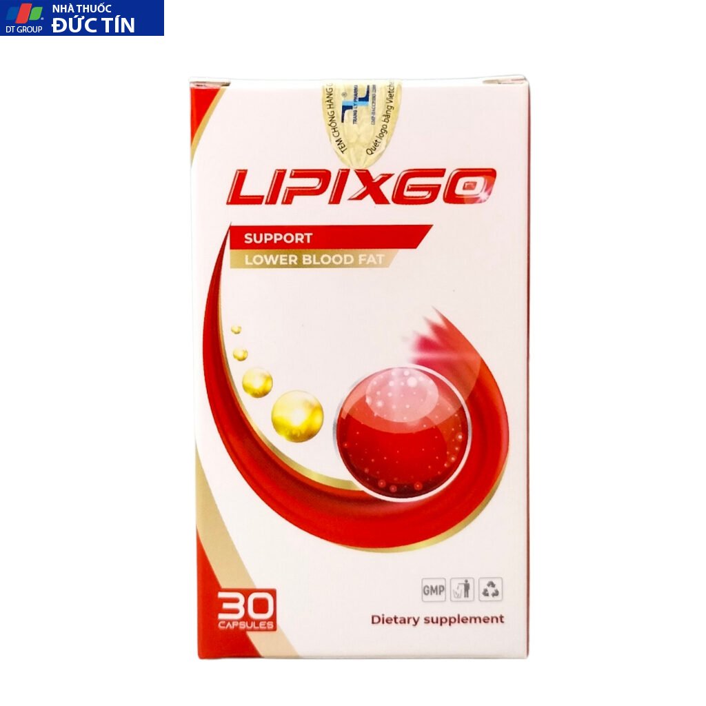 LIPIXGO - Hỗ Trợ Giảm Mỡ Máu - Hộp 30 Viên - Coastline_Care 22 lipi6