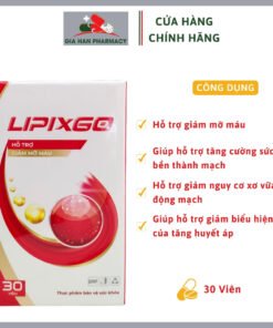 LIPIXGO – Hỗ Trợ Tăng Cường Sức Bền Thành Mạch (Hộp 30 viên)