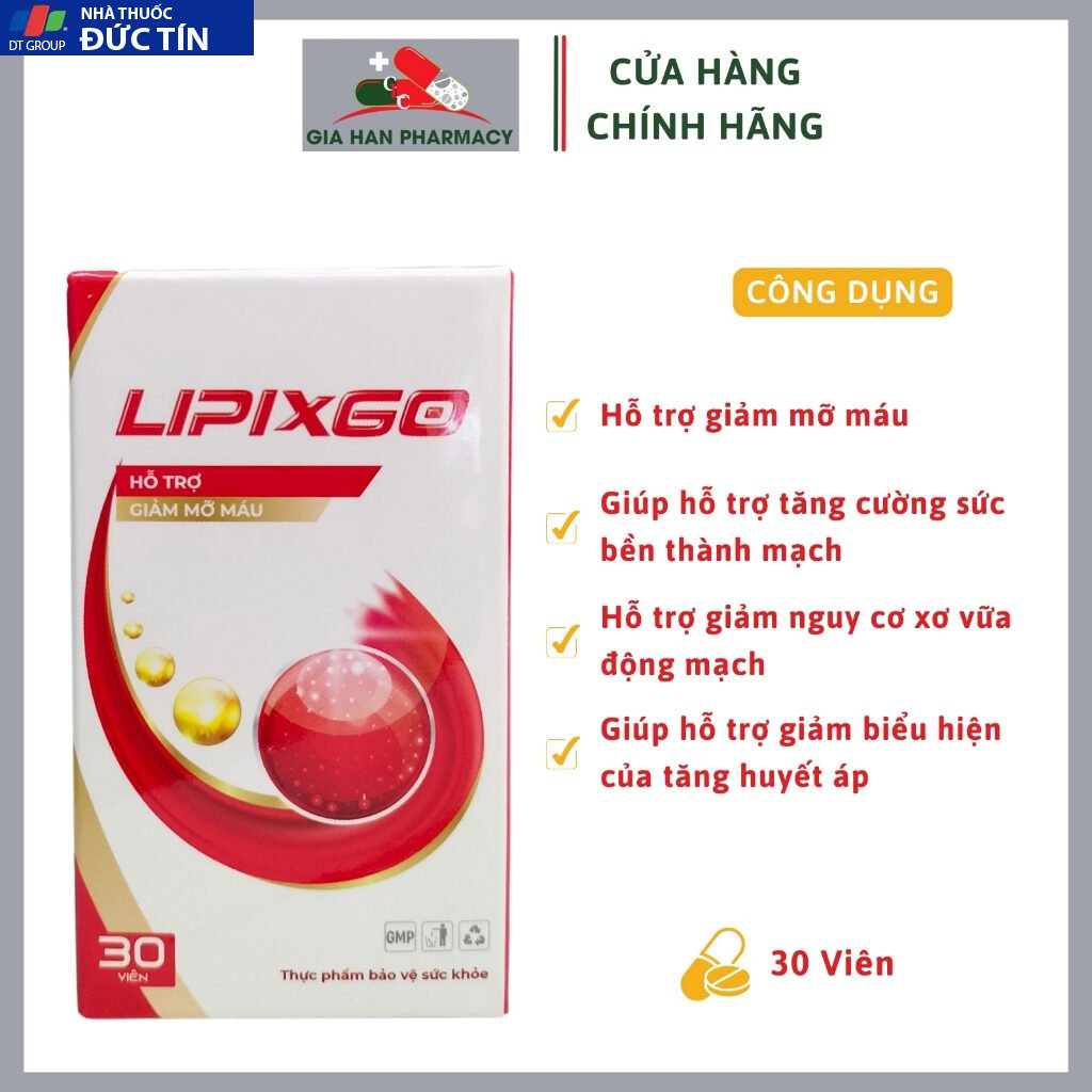 LIPIXGO – Hỗ Trợ Tăng Cường Sức Bền Thành Mạch (Hộp 30 viên) 27 lipo2 2