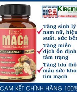 Viên uống chiết xuất sâm Maca với 5 thảo dược tăng năng lượng sinh lý nam nữ 8050 mg 90 viên