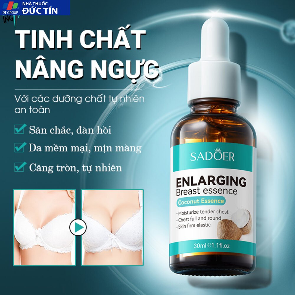 Tinh chất serum giúp nở ngực, giúp vòng một thêm căng tròn, đầy đặn, quyến rũ cho phái nữ Coconut Essence Sadoer 21 nanguc1