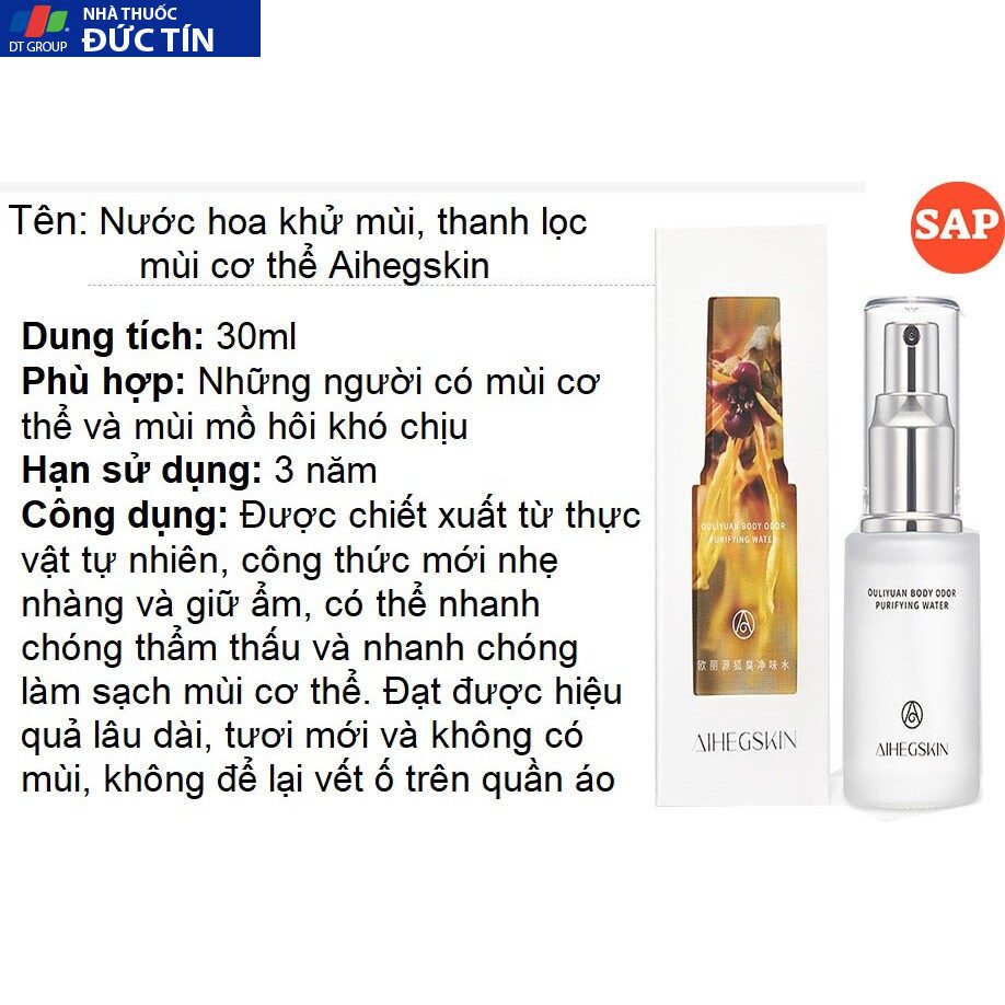Xịt Khoáng Khử Mùi Hôi Nách, Sáng Trắng Da, Se Khít Lỗ Chân Lông, Ngăn Tiết Mồ Hôi Hiệu Quả Cho Nam & Nữ Ouliyuan Odour 25 nguc4