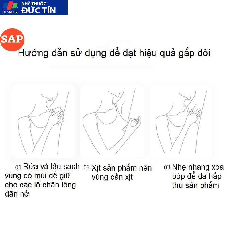 Xịt Khoáng Khử Mùi Hôi Nách, Sáng Trắng Da, Se Khít Lỗ Chân Lông, Ngăn Tiết Mồ Hôi Hiệu Quả Cho Nam & Nữ Ouliyuan Odour 22 nguc7