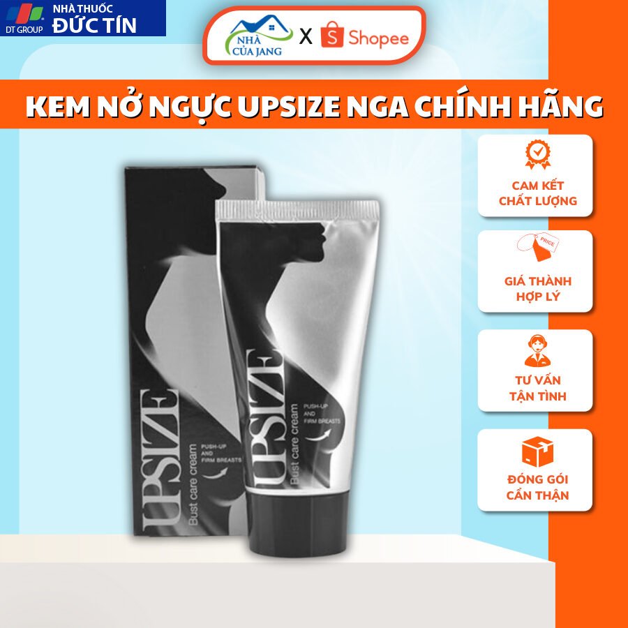 Kem Nở Ngực UPSIZE Nga Có Tem Chính Hãng - Kem Nở Ngực Tăng Size Vòng 1 Căng Tròn, Đầy Đặn, Làm Hồng Nhũ Hoa - Nhà Jang 25 nonguc1