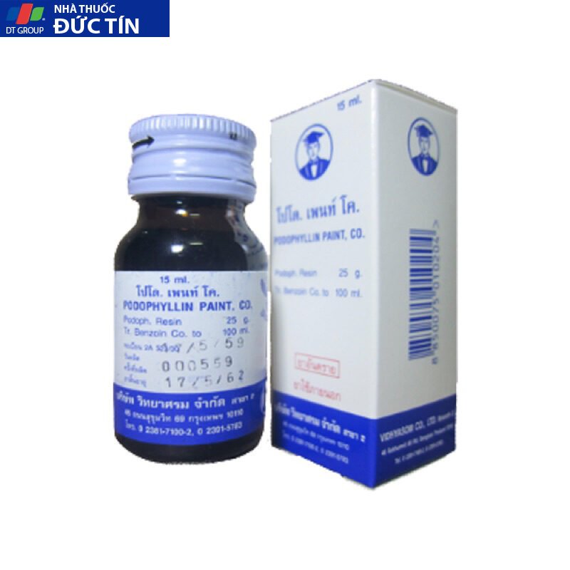 PODOPHYLLLIN ĐÁNH BAY SÙI MÀO GÀ MỤN CƠM MỤN CÓC KHÔNG TÁI PHÁT ( che tên sp ) 17 podi3