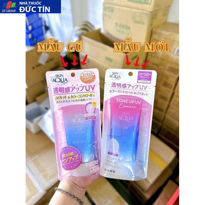 Kem chống nắng nâng tông Rohto Skin Aqua Tone Up UV SPF 50+/PA++++ (màu tím nội địa 80g) 18 skin2 1