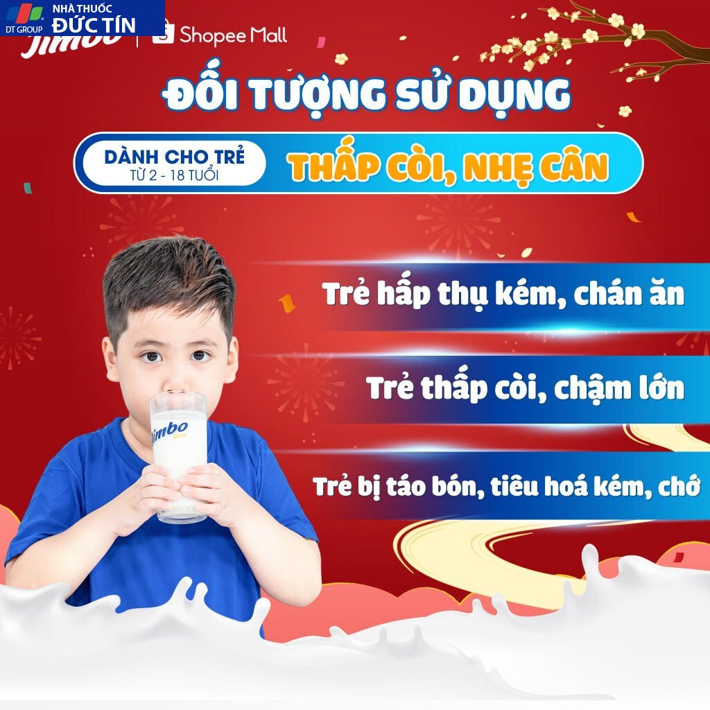 Sữa Tăng Cân Cho Bé JIMBO, Sữa Non Cải Thiện Tiêu Hóa, Tăng Cường Đề Kháng, Phát Triển Não Bộ Cho Bé Từ 3 Đến 18 Tuổi 28 tancan4