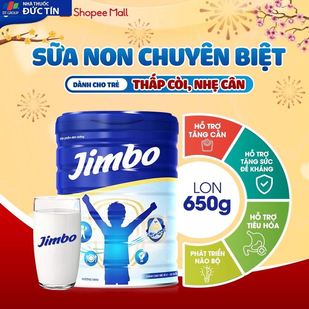 Sữa Tăng Cân Cho Bé JIMBO, Sữa Non Cải Thiện Tiêu Hóa, Tăng Cường Đề Kháng, Phát Triển Não Bộ Cho Bé Từ 3 Đến 18 Tuổi 27 tangcan1 1