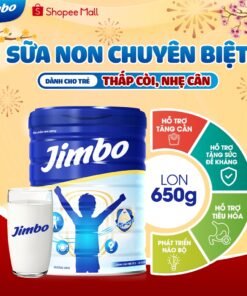 Sữa Tăng Cân Cho Bé JIMBO, Sữa Non Cải Thiện Tiêu Hóa, Tăng Cường Đề Kháng, Phát Triển Não Bộ Cho Bé Từ 3 Đến 18 Tuổi